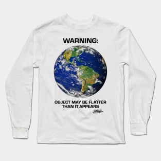 Flat Earth Society: Light Color Long Sleeve T-Shirt